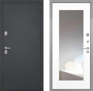 Дверь Интекрон (INTECRON) Гектор ФЛЗ-120-М Зеркало Белый матовый 860х2050 мм