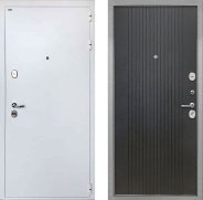 Дверь Интекрон (INTECRON) Колизей White ФЛ-295 Лофт черный 960х2050 мм