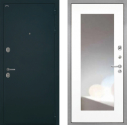 Дверь Интекрон (INTECRON) Греция ФЛЗ-120-М Зеркало Белый матовый 860х2050 мм