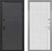 Дверь Интекрон (INTECRON) Профит Black Эковенге В-07 с молдингом Лофт белый 960х2050 мм