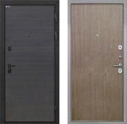 Дверь Интекрон (INTECRON) Профит Black Эковенге Гладкая шпон Венге коричневый 960х2050 мм
