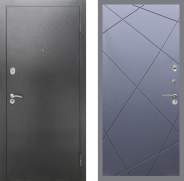 Дверь Рекс (REX) 2А Серебро Антик FL-291 Силк титан 960х2050 мм