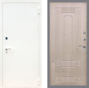 Дверь Рекс (REX) 1А Белая шагрень FL-2 Беленый дуб 860х2050 мм