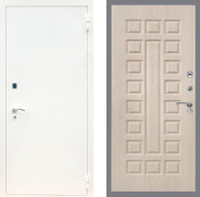Дверь Рекс (REX) 1А Белая шагрень FL-183 Беленый дуб 960х2050 мм