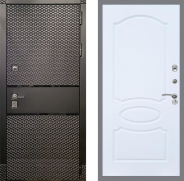 Дверь Рекс (REX) 15 Черный Кварц FL-128 Силк Сноу